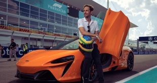 Bruno Senna laps Miami GP circuit in all-new McLaren Artura