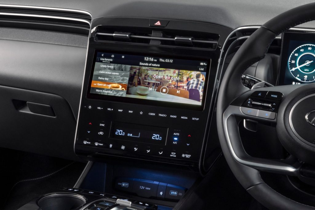 Hyundai Tucson Hybrid Sounds of Nature app
