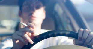 Smoking in a car